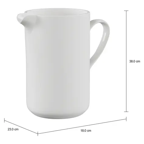 Imagem com medidas do produto LEITEIRA 500 ML LUA