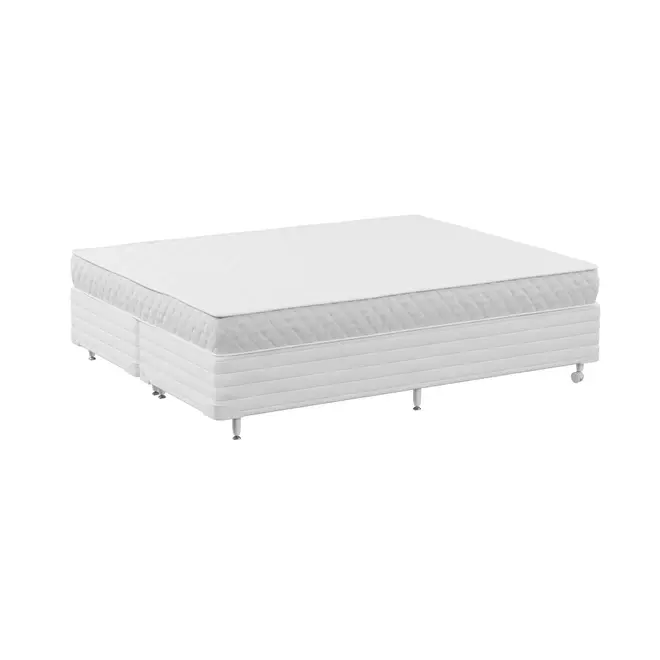 CAMA BOX QUEEN 158 MAX DOSS - BRANCO/BRANCO - Foto 3