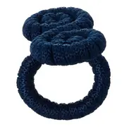 ARGOLA PARA GUARDANAPO CONJUNTO COM 2 PEÇAS ARABESCO - AZUL ESCURO - Foto 4