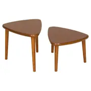 MESA LATERAL CONJUNTO COM 2 PEÇAS 60 CM X 37 CM CHER - NOZES/NOZES - Foto 2