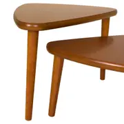 MESA LATERAL CONJUNTO COM 2 PEÇAS 60 CM X 37 CM CHER - NOZES/NOZES - Foto 4
