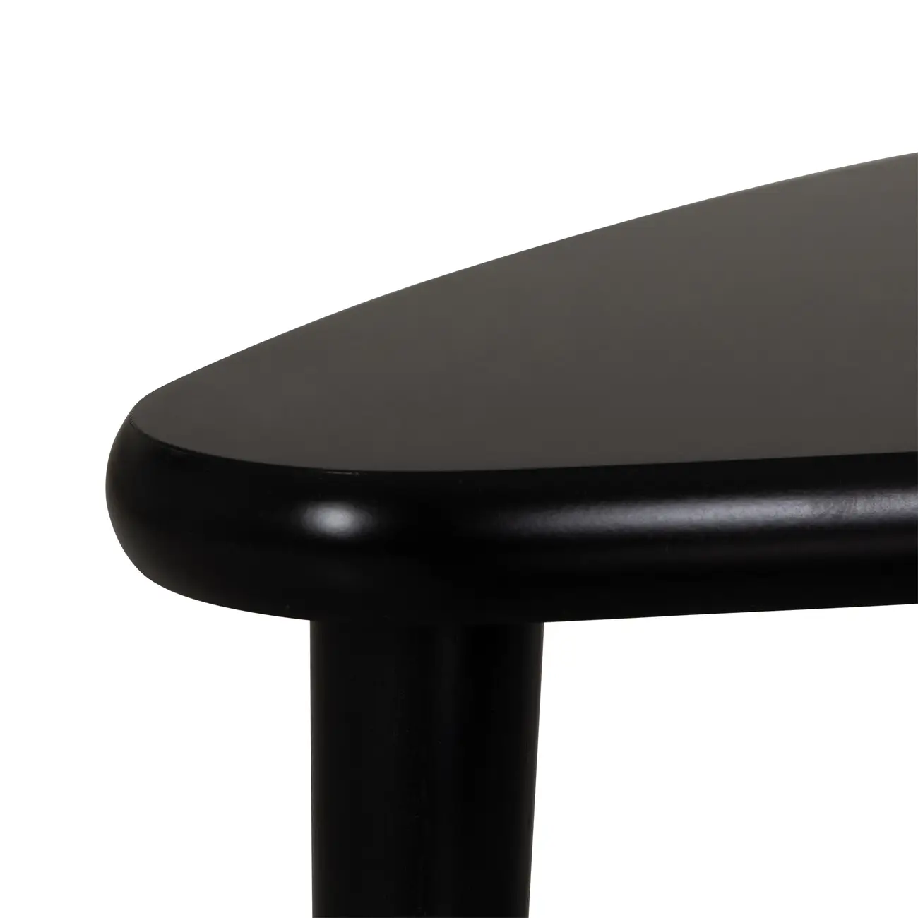 MESA LATERAL CONJUNTO COM 2 PEÇAS 60 CM X 37 CM CHER - PRETO/PRETO - Foto 4