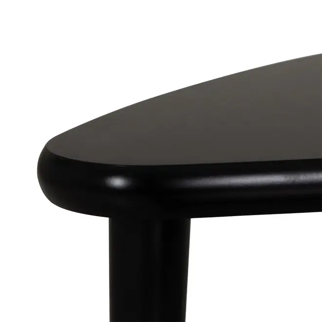 MESA LATERAL CONJUNTO COM 2 PEÇAS 60 CM X 37 CM CHER - PRETO/PRETO - Foto 4