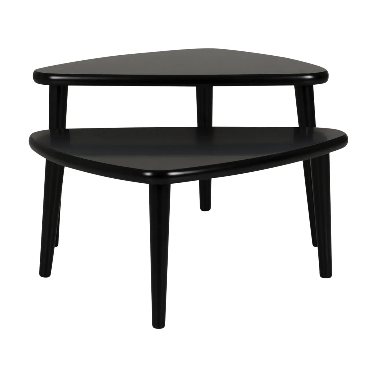 MESA LATERAL CONJUNTO COM 2 PEÇAS 60 CM X 37 CM CHER - PRETO/PRETO - Foto 6