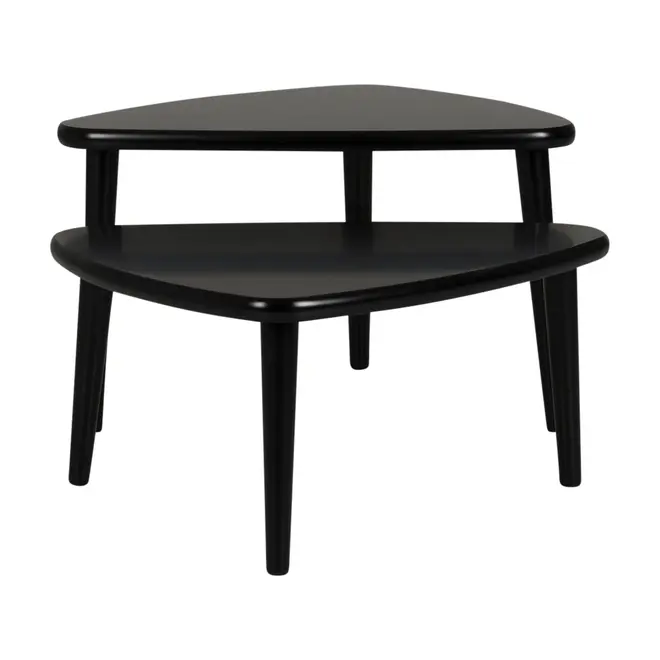 MESA LATERAL CONJUNTO COM 2 PEÇAS 60 CM X 37 CM CHER - PRETO/PRETO - Foto 6