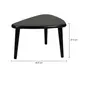 MESA LATERAL CONJUNTO COM 2 PEÇAS 60 CM X 37 CM CHER - PRETO/PRETO - Foto 7