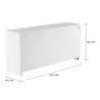 BUFFET 3 PORTAS 1,68 M X 45 CM VOGAN - BRANCO BRILHANTE - Foto 4