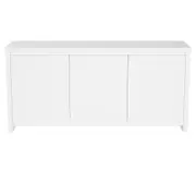 BUFFET 3 PORTAS 1,68 M X 45 CM VOGAN - BRANCO BRILHANTE - Foto 1