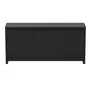 PRETO BRILHANTE - BUFFET 3 PORTAS 1,68 M X 45 CM VOGAN