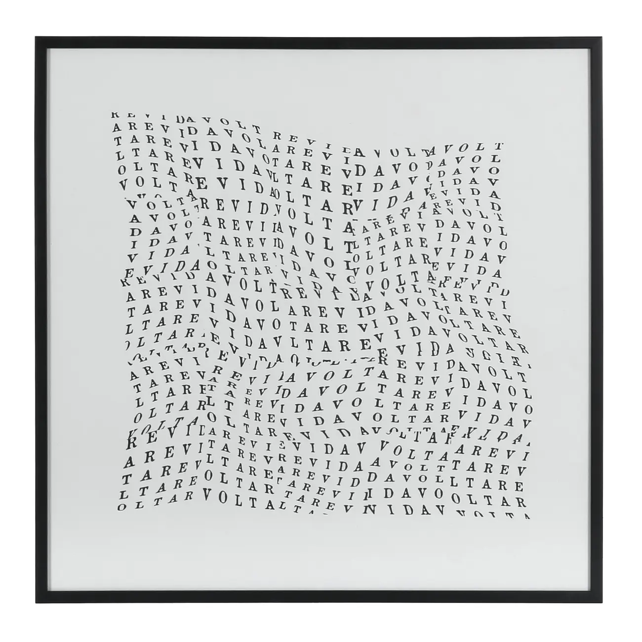 QUADRO I 60 CM X 60 CM TUDO OU TUDO REVIDAVOLTA - PRETO/BRANCO - Foto 1