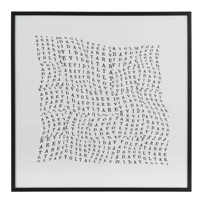 QUADRO I 60 CM X 60 CM TUDO OU TUDO REVIDAVOLTA - PRETO/BRANCO - Foto 1
