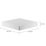 COLCHÃO KING COM MOLAS ENSACADAS 1,93 M X 2,03 M X 32 CM PREMIUM - BRANCO - Foto 2