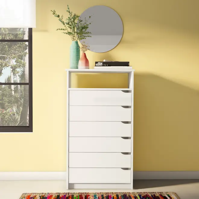 CÔMODA 6 GAVETAS 65 CM X 39 CM WINK - BRANCO - Foto 10