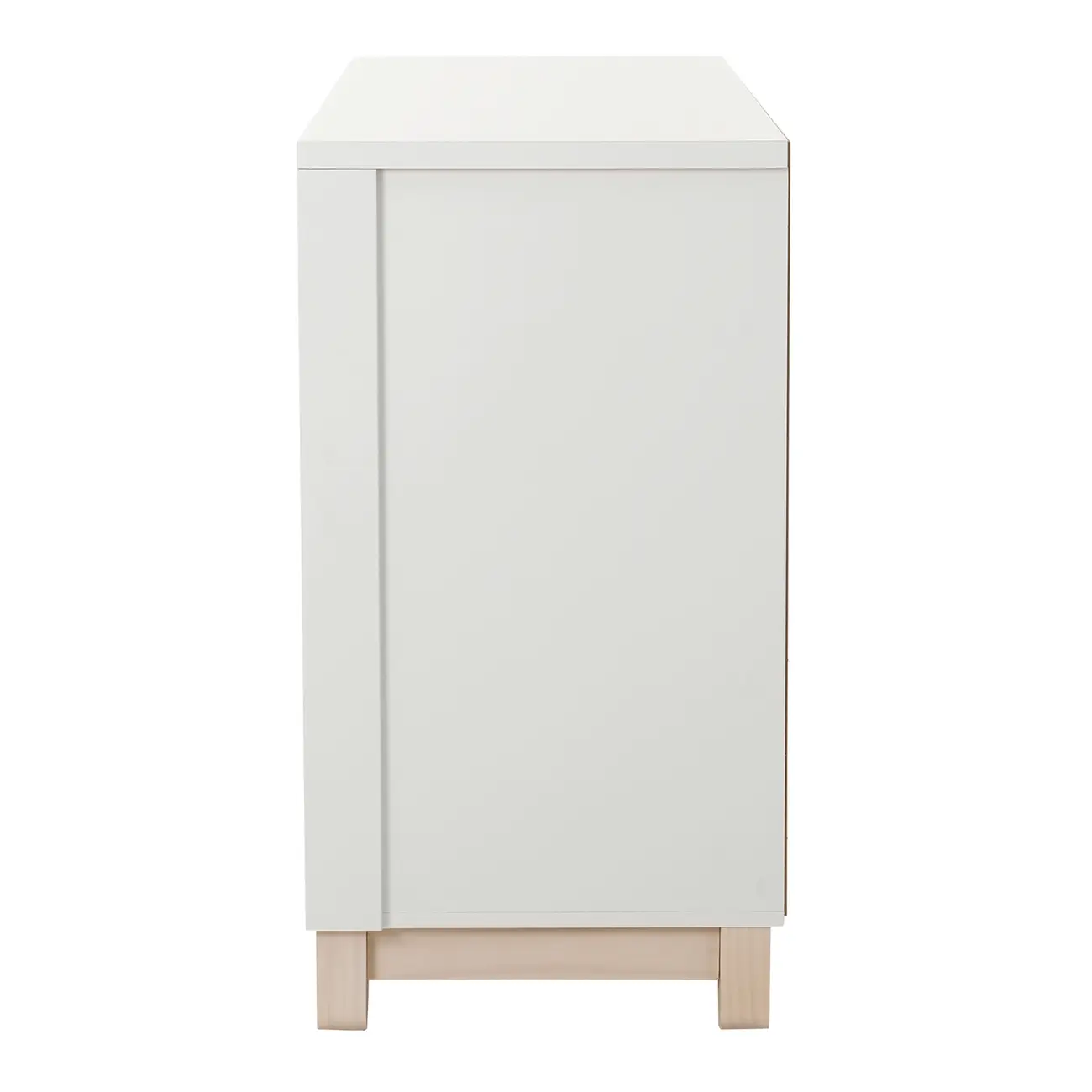 CÔMODA 3 GAVETAS/1 PORTA 1,36 M X 45 CM DULCE - BRANCO/NATURAL WASHED - Foto 5