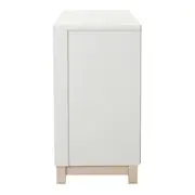 CÔMODA 3 GAVETAS/1 PORTA 1,36 M X 45 CM DULCE - BRANCO/NATURAL WASHED - Foto 5