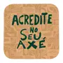 MOUSE PAD SETE ERVAS AXÉ - BEGE/VERDE - Foto 1