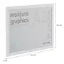 MOLDURA A3 29 CM X 42 CM GRAPHICS - BRANCO - Foto 2