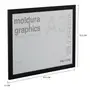 MOLDURA A3 29 CM X 42 CM GRAPHICS - PRETO - Foto 2