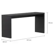 MESA DE ESCRITÓRIO 1,67 M X 45 CM FIND - PRETO - Foto 2