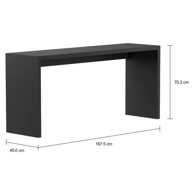 MESA DE ESCRITÓRIO 1,67 M X 45 CM FIND - PRETO - Foto 2