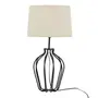 LUMINÁRIA DE MESA ANFORA C/CUP K - CASTANHO/NATURAL - Foto 2