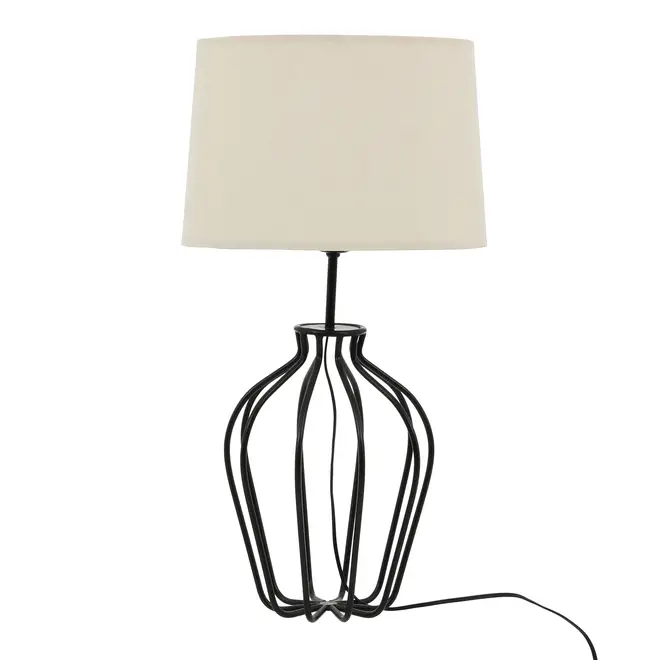 LUMINÁRIA DE MESA ANFORA C/CUP K - CASTANHO/NATURAL - Foto 2