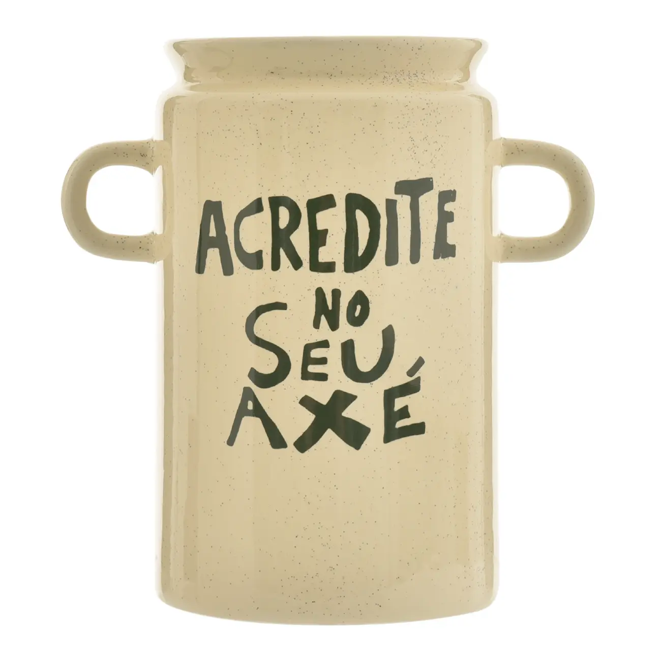 VASO 20 CM SETE ERVAS AXÉ - NATURAL/VERDE - Foto 1