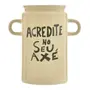 VASO 20 CM SETE ERVAS AXÉ - NATURAL/VERDE - Foto 1