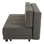 SOFÁ-CAMA 3 LUGARES CLAP - CINZA/PRETO - Foto 3