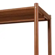 GUARDA-ROUPA DE SOLTEIRO ABERTO 87 CM X 1,57 M ARAPU - NOZES - Foto 7