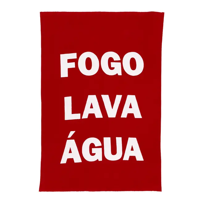 PANO DE PRATO TUDO OU TUDO FOGO - VERMELHO/BRANCO - Foto 1