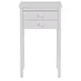 BRANCO - MESA DE CABECEIRA 2 GAVETAS MODEL