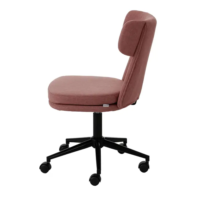CADEIRA HOME OFFICE ZYGANA - OPALA ROSA/PRETO - Foto 2
