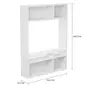 ESTANTE PARA TV DE ATÉ 46 POLEGADAS 1,52 M X 2,05 M PROOF - BRANCO BRILHANTE - Foto 2