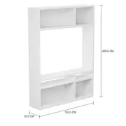 ESTANTE PARA TV DE ATÉ 46 POLEGADAS 1,52 M X 2,05 M PROOF - BRANCO BRILHANTE - Foto 2