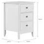 MESA DE CABECEIRA 3 GAVETAS DEVON - BRANCO - Foto 10
