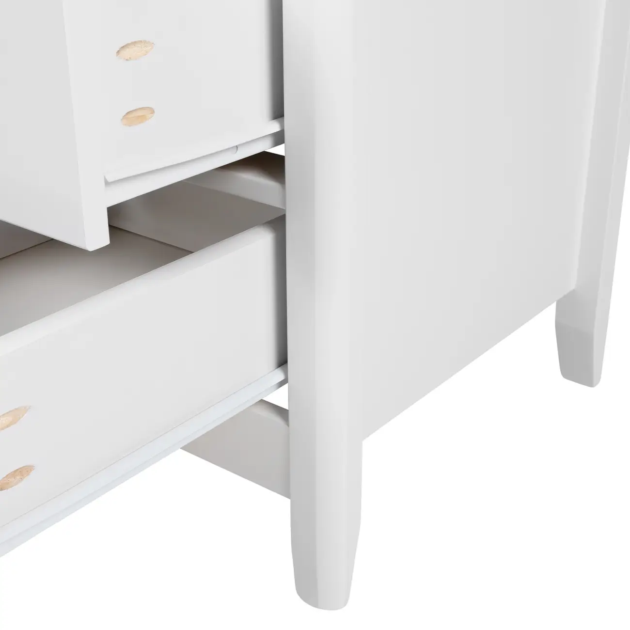 MESA DE CABECEIRA 3 GAVETAS DEVON - BRANCO - Foto 5
