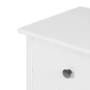 MESA DE CABECEIRA 3 GAVETAS DEVON - BRANCO - Foto 6