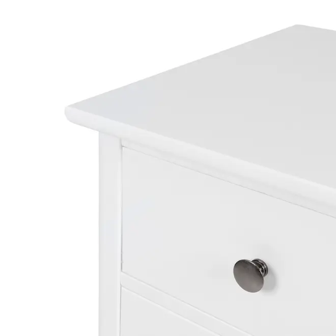 MESA DE CABECEIRA 3 GAVETAS DEVON - BRANCO - Foto 6