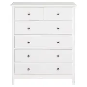CÔMODA 6 GAVETAS 83 CM X 43 CM DEVON - BRANCO - Foto 1