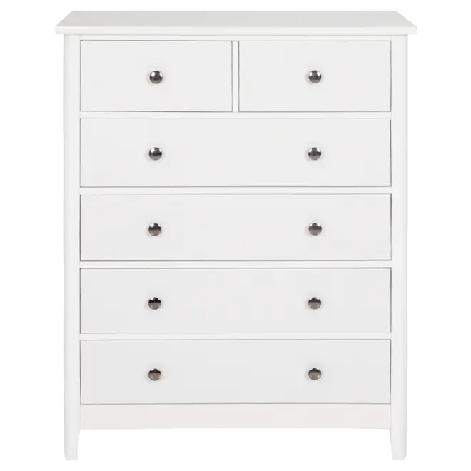 CÔMODA 6 GAVETAS 83 CM X 43 CM DEVON - BRANCO - Foto 1