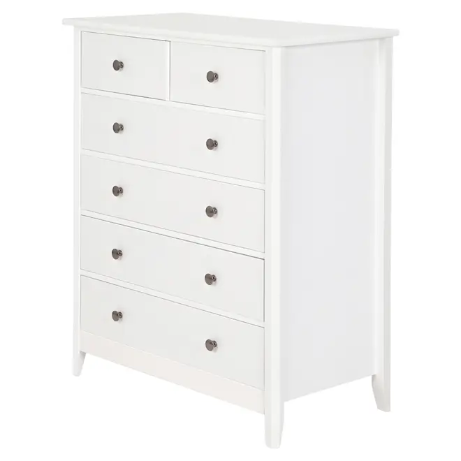 CÔMODA 6 GAVETAS 83 CM X 43 CM DEVON - BRANCO - Foto 2