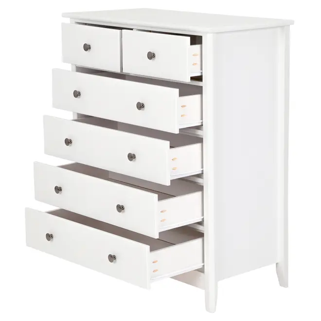 CÔMODA 6 GAVETAS 83 CM X 43 CM DEVON - BRANCO - Foto 3