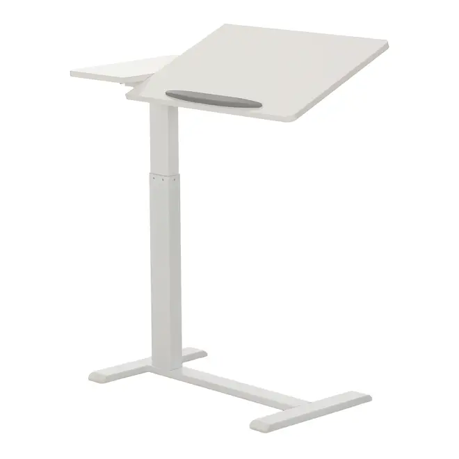MESA LATERAL REGULÁVEL 80 CM X 40 CM COUCH WORKING - BRANCO/BRANCO - Foto 1