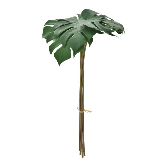 FOLHAGEM C/6 MONSTERA - VERDE/BRANCO - Foto 1