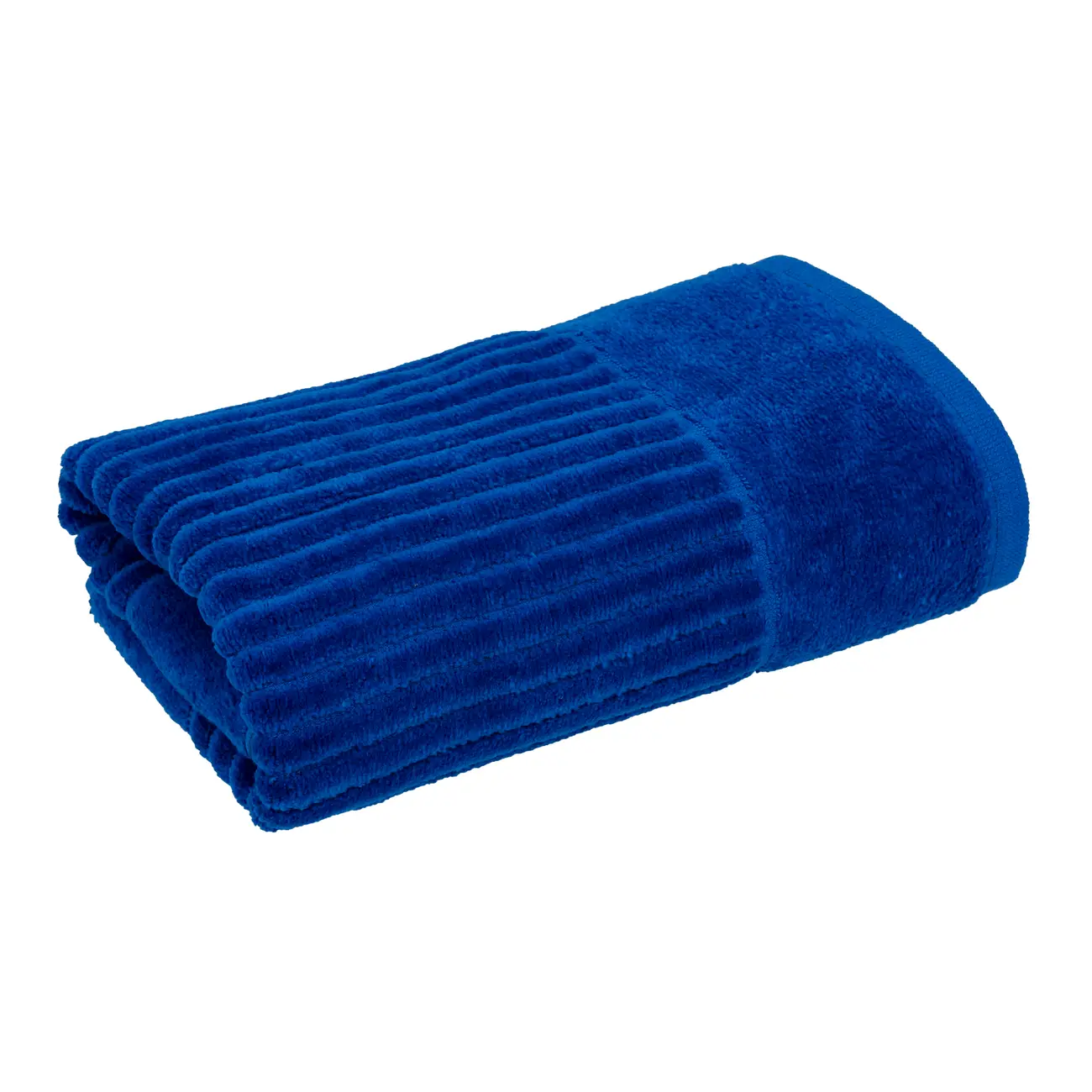 TOALHA DE PISO 80 CM X 48 CM VELVET - AZUL COBALTO - Foto 2