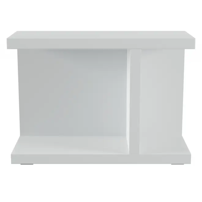 MESA LATERAL 70 CM X 27 CM BENY - BRANCO BRILHANTE - Foto 1