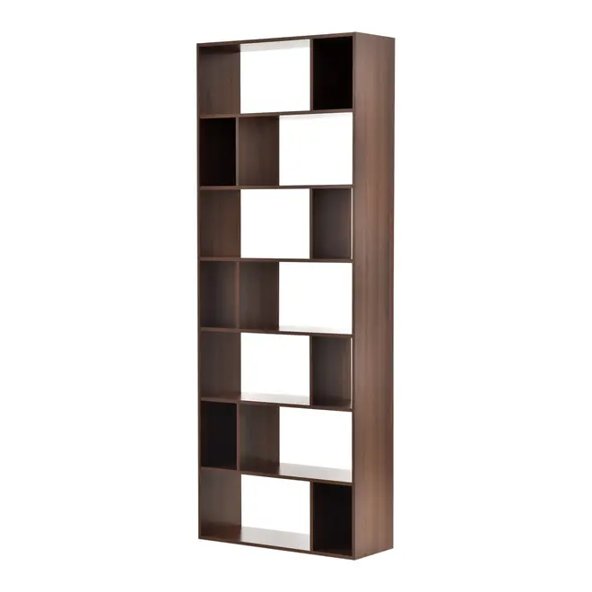 ESTANTE/DIVISÓRIA 80 CM X 2,12 M BLOCK WOOD - NOZES - Foto 2