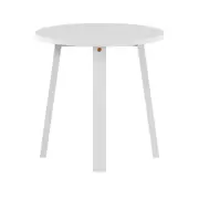 MESA LATERAL REDONDA 50 CM FESTIM - BRANCO - Foto 1