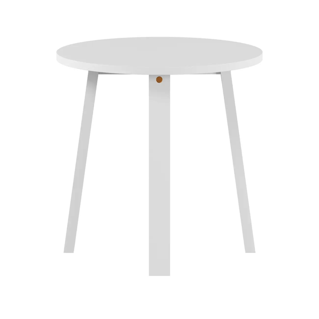MESA LATERAL REDONDA 50 CM FESTIM - BRANCO - Foto 1